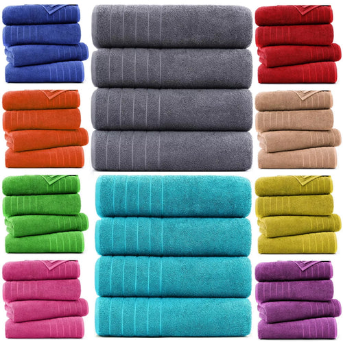 4X Extra Large Jumbo Bath Sheets 600GSM Towels 100% Egyptian Cotton 85x165cm Towelsworld